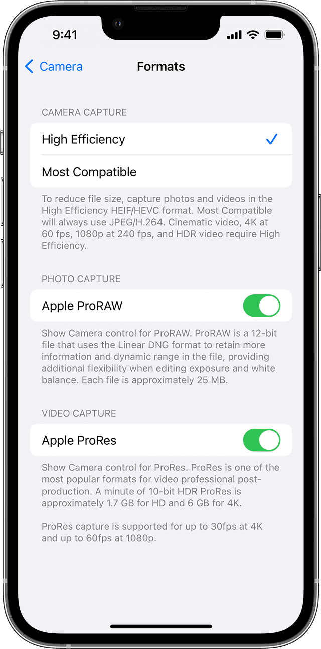 苹果13维修分享如何在 iPhone 13 Pro 机型中拍摄和管理 ProRes 视频 