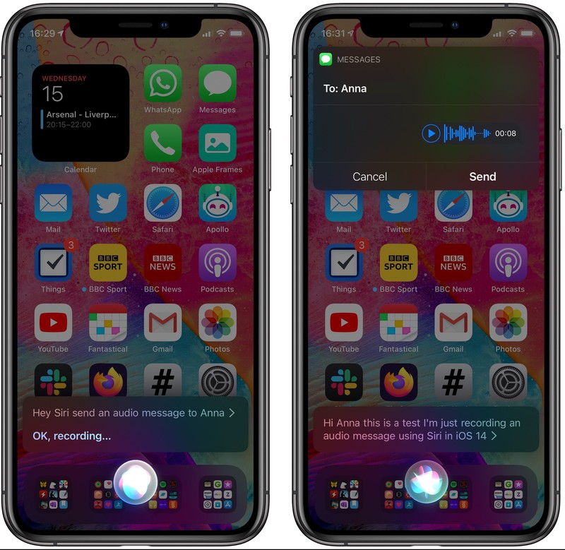 如何在 iPhone 上让 Siri 帮忙发送音频消息?